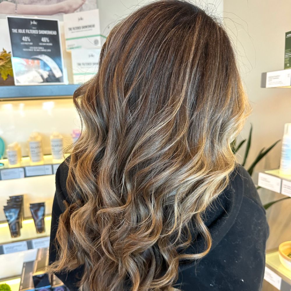 Dimensional balayage waves by Nicole Jones
